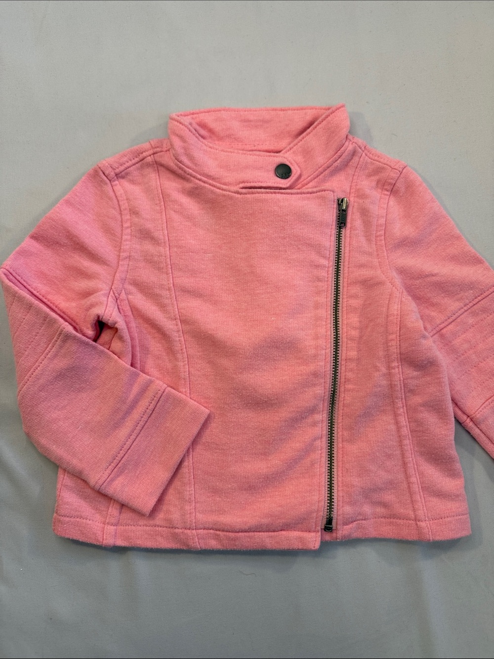 GAP Girls Pink Moto-Style Zip Jacket